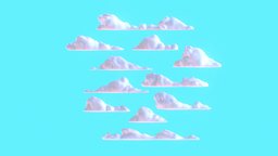 CLOUDS PACK 4 sky, cute, clouds, pack, cloud, random, fluffy, colorful, environment