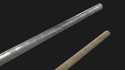 Fighting Sticks PBR Game Ready Low Poly rod, stick, fight, kali, fighting, sticks, combat, metal, martial, riot, lowpoy, arnis, eskrima, weapon, game, weapons, blender, low, poly, wood, gameready