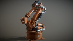 Large Industrial Robot "Nachi SH166" welding, machine, hardops, nachi, modeling, 3d, blender, hardsurface, robot