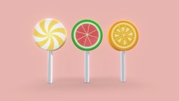 Lollipop food, fruit, candy, sweet, lollipop
