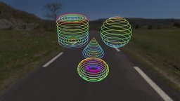four circle-based primitives torus, cylinder, math, cone, sphere, mathematics, mathart