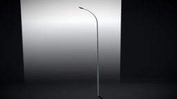 Street Light 14 v.15 (10m) (Pole 1) future, exterior, urban, architectural, metal, pole, streetlight, citylight, 3dhaupt, street-light, sci-fi, futuristic, light, electrical-light-sources, light-emitting-diodes, sci-fi-city-lamp