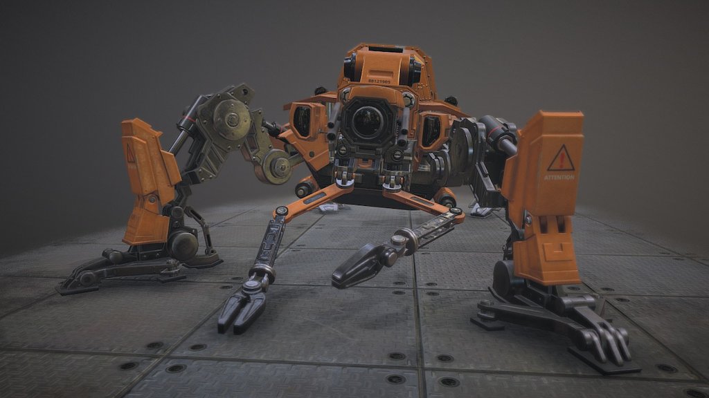 Low poly model of mech which was made for myself.
Inspired by dongsheng li and MeckanicalMind on deviantART - Bug - 3D model by vitalysh 3d model