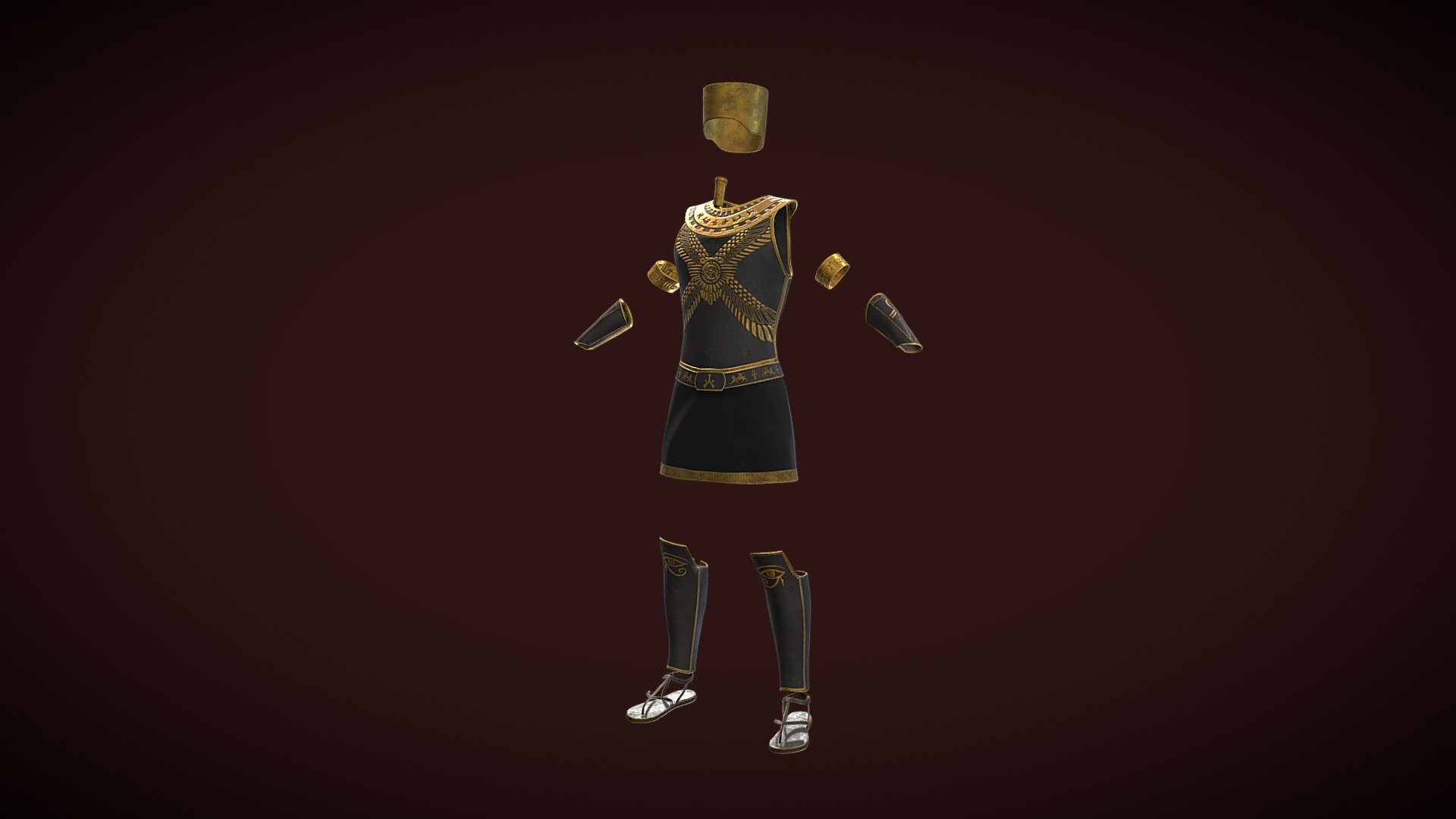 Egyptian God of War - Fantasy Clothing

This clothing is not rigged.

Please make sure to inspect the model thoroughly before making your purchase.

If there are any issues please message me before leaving bad feedback.

I can be contacted through sketchfab and also email and my facebook page.

Email: azazel_d2@hotmail.com

Facebook: https://www.facebook.com/ReaperProductions - Egyptian God of War - Fantasy Clothing - Buy Royalty Free 3D model by Slayerazazel (@azazeld2) 3d model