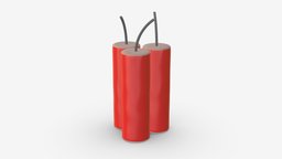 Fireworks firecracker 02 set, fun, event, new, party, festival, explosion, holiday, fire, rocket, anniversary, fireworks, celebration, firecracker, firework, festive, 3d, pbr