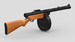 Suomi KP31 High-poly Subdivision rifle, grenade, assault, high, soldier, revolver, army, handgun, carbine, generic, semi, long, submachine, defense, equipment, firearm, vr, bullpup, ar, firearms, automatic, machine, battle, pistol, sniper, launcher, personal, semi-automatic, weapon, asset, game, 3d, low, poly, military, shotgun, gun, gear, war, "light", "multiple-barrel"