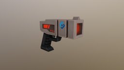 Cartoon gun 3dcoat, weapon, handpainted, cartoon, blender, gun