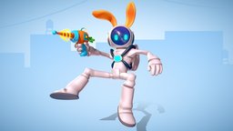 Rabbit astraunot lights, led, rabbit, orange, assets, animals, prop, clothes, astronomy, carrot, color, astronaut, astro, props, lasergun, readyforgame, weapon, unity, 3d, weapons, blender, art, animal, stylized, 3dmodel, laser, gun, light
