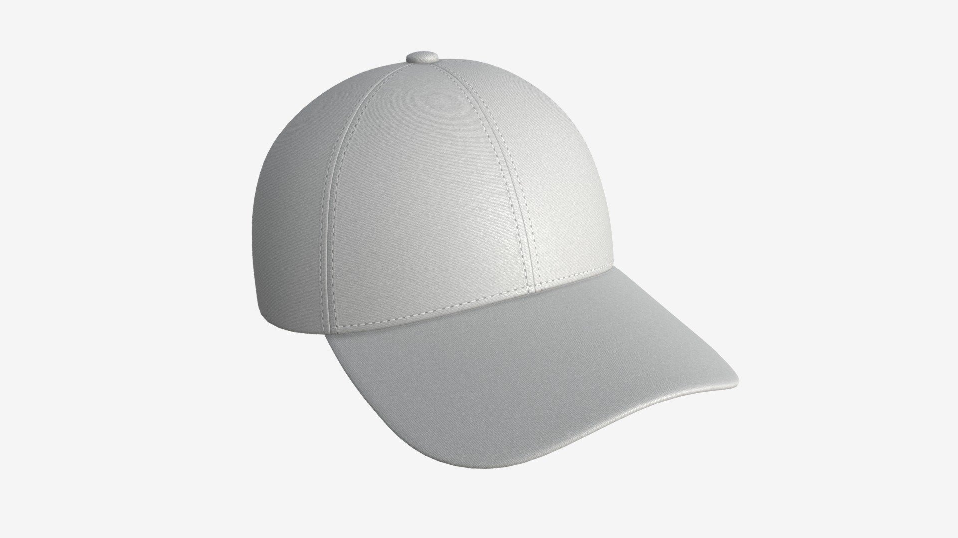 Baseball Cap Fabric Mockup White - Buy Royalty Free 3D model by HQ3DMOD (@AivisAstics) 3d model