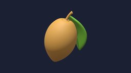 Sawo Icon object, food, fruit, organic, icon, fresh, sweet, health, diet, vegetable, vegetarian, healty, nutrition, healthy, 3d, sawo
