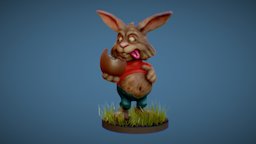 Fat Easter Bunny sculpt, rabbit, lightwave, bunny, fat, easter, chocolate, holiday, zbrush