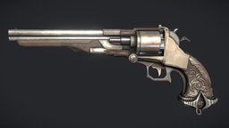 Assassins Creed victorian, revolver, assassins-creed, substance-painter, victorian-era