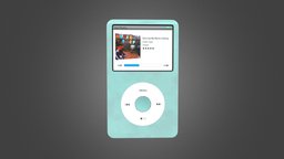 Ipod Classic music, apple, ipod, prop, moddeling, substancepainter, blender, radio
