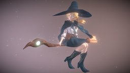 Charlotte original, magical, animegirl, magicalgirl, character, girl, blender, cycles, anime