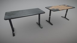 Worn desks office, computer, abandoned, archviz, ikea, apocalyptic, pc, desk, post-apocalyptic, legs, sweden, worn, dslr, furniture, table, decor, 3d-model, furnitures, furniture3d, abandoned-building, furniture-home, architecture, 3dsmax, 3dsmaxpublisher, design, home, industrial