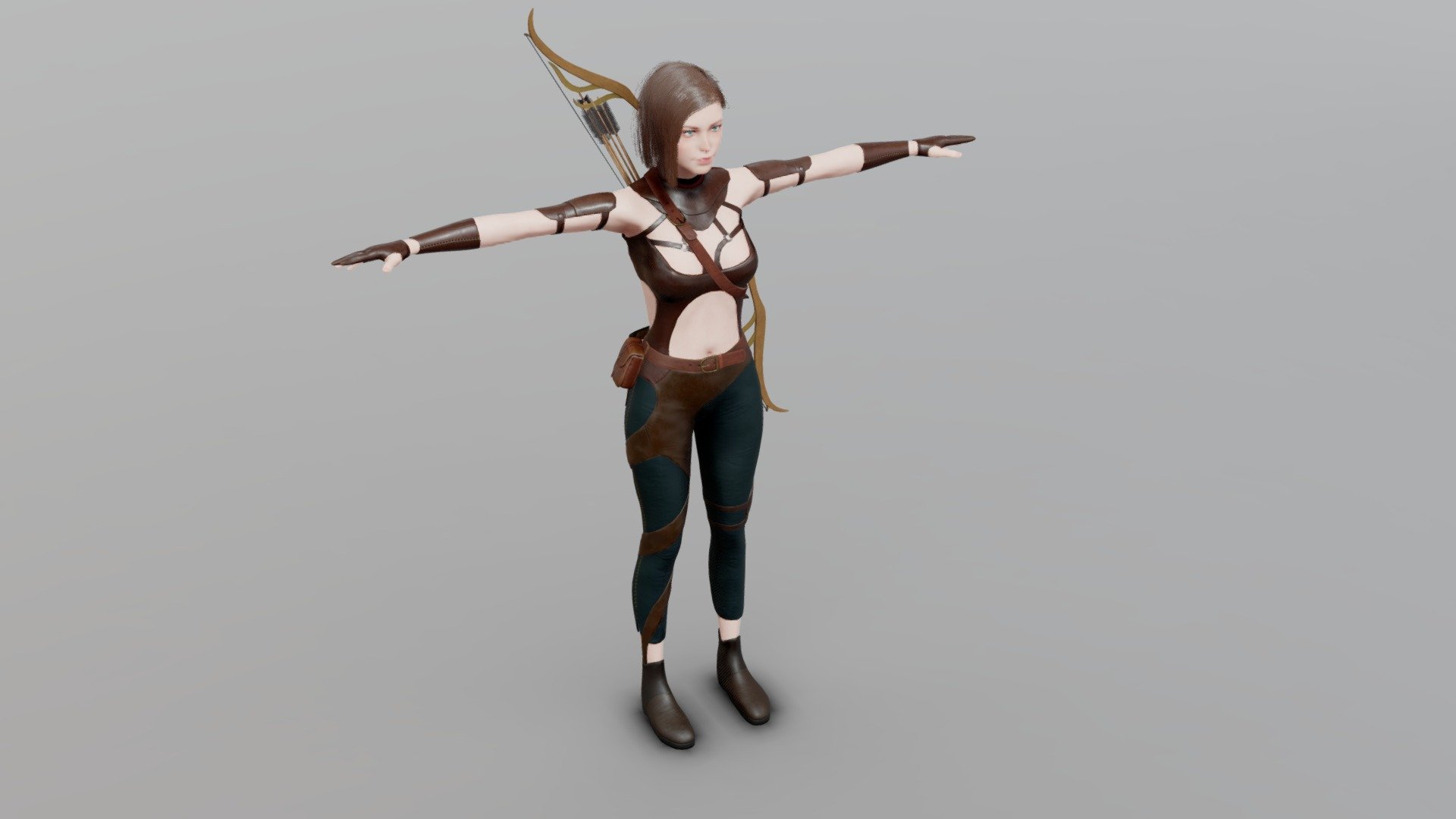 POLY COUNT:

|Faces: 27854 

|Triangles: 55631

|Vertices: 39313

|Edges: 66246

The poly count may differ depending on the selected set.


Format:
.OBJ

.FBX

.Blend

.tbscene


Blender scene: 

|Low-poly mesh

|Shader

|Rigging


TEXTURES:


RESOLUTION - 4096-4096 | 2048-2048 | 1024-1024

8 texture set:

|HEAD

|BODY

|ARMOR

|EYES

|HAIR

|MOUTH

|WEAPON

|BAG


3 options for armor textures.

2 head texture options. 

All textures are signed and located in separate folders.


|HEAD - 4096X4096 |BODY - 2048X2028 |ARMOR - 4096X4096 |EYES - 2048X2028 |HAIR - 2048X2028 |MOUTH - 1024X1024 |WEAPON - 4096X4096 |BAG - 2048X2028

Thank you for supporting ! - Elf archer Game Ready Low Poly 3D model - Buy Royalty Free 3D model by RayMorel 3d model