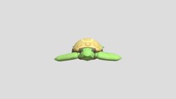 Torti turtle, cute, vr, beach, colorful, fantasycreature, lowpoly, animal