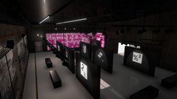 VR Industrial Art Gallery & Digital Media scene, room, modern, minimal, storage, product, style, milano, expo, communication, culture, audio, vr, exhibition, virtualreality, gallery, realistic, professional, show, exposition, showroom, conference, interior-design, artgallery, metaverse, ledscreen, architecture, game, blender, art, lowpoly, design, digital, building, factory, industrial, screen