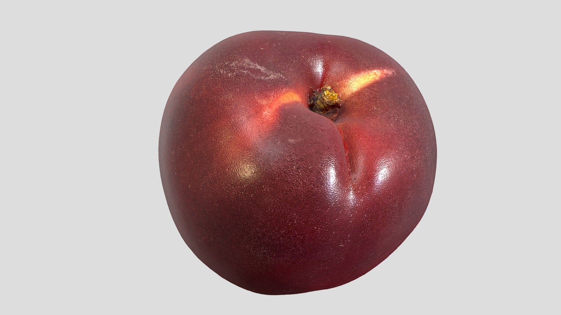 A freshly picked nectarine. Perfectly ripe and ready to eat.

Nectarines originated in China over 2,000 years ago. They were developed from a peach by a natural mutation. In fact, nectarines are identical to peaches with the exception of one gene. The gene difference makes peaches fuzzy and nectarines smooth.

Water tight and ready to 3D print 3d model
