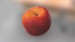 Peach food, fruit, realism, peach, subsurfacescattering, agisoft, photoscan, photogrammetry, pbr, scan, highpoly
