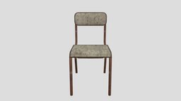 Old Rusty School Chair chair-office, school-chair, chair