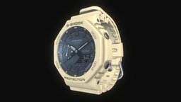 Watch Casio G-Shock GA-2100-5ADR casio, g-shock, gshock, substancepainter, substance, watch, ga-2100-5adr