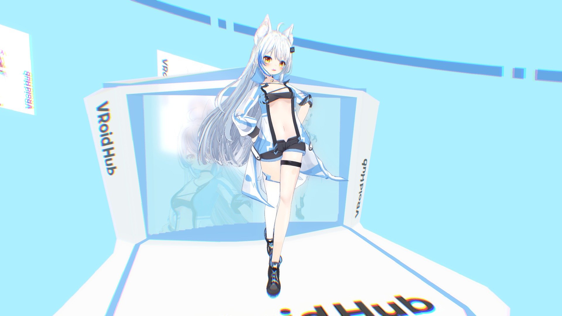 https://hub.vroid.com/en/characters/2167407141238044112/models/8111190872192512464

 - VRM model : 狐雨 Silver Rain - 3D model by 空貓 Nilcat (@NILCAT) 3d model