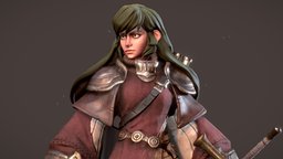 Knight Of Orimo sculpt, jack, hamilton, hammer, warrior, woman, substancepainter, pbr, female, fantasy, knight, gameready