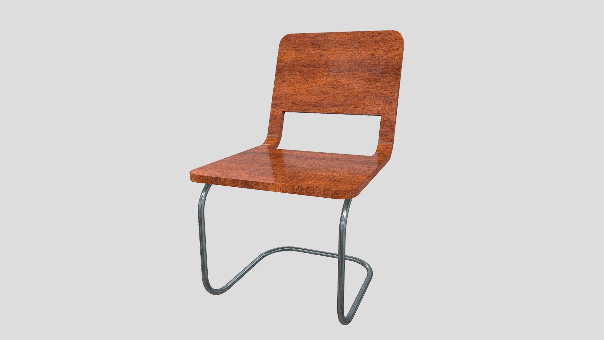 A simple low poly wooden chair - Chair - Download Free 3D model by OverLord (@San.Dro) 3d model