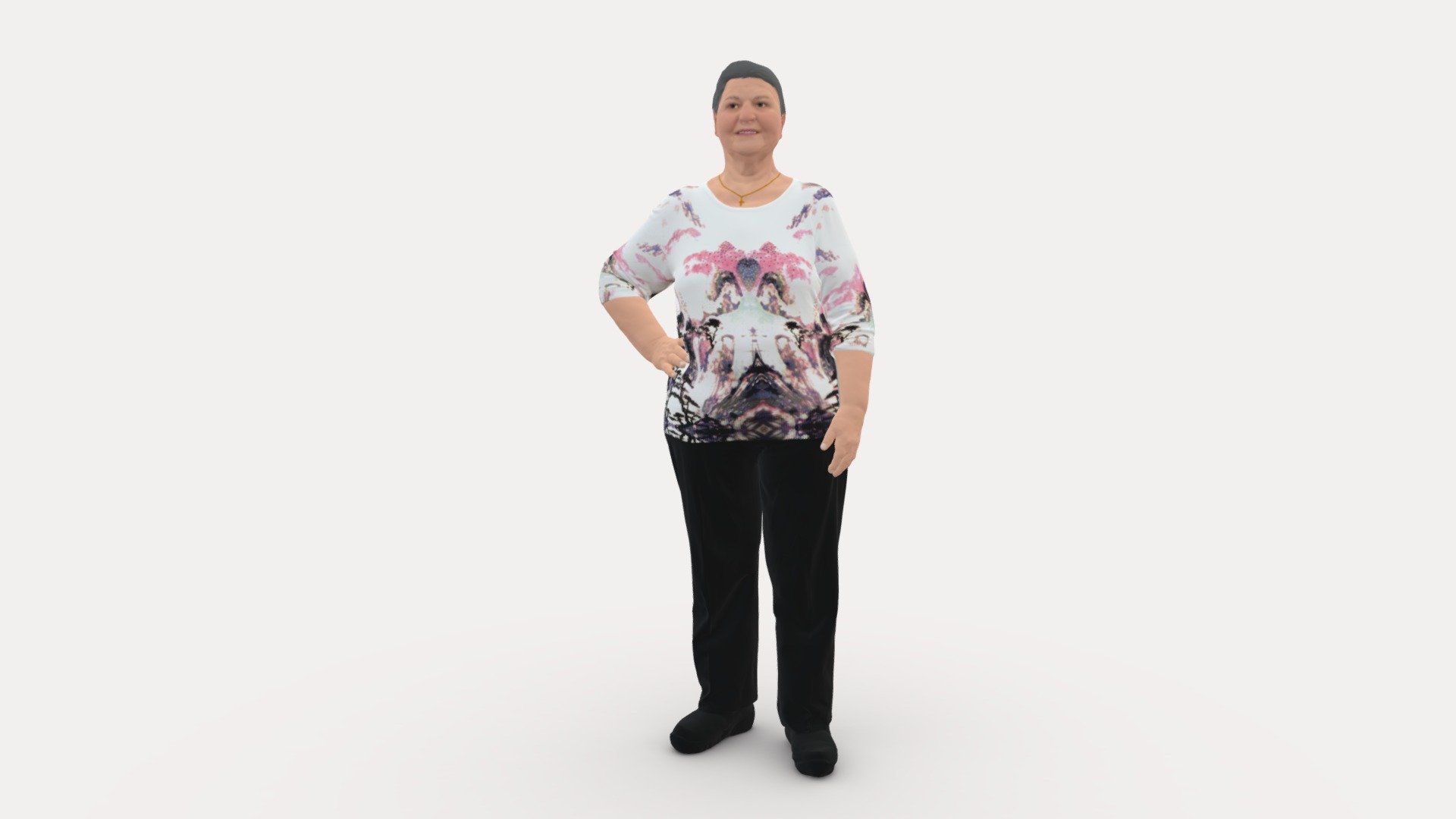 We provide unique 3d scanned models with realistic proportions for closeup and medium-distance views in artworks, paintings and classes. As well as architectural visualization projects.

Main features:




high-end realistic 3d scanned model;

realistic proportions;

highest quality;

low price;

saves you time for more time in landscaping and interiors visualization.

FEATURES 




3d scanned model 

Extremely clean

Edge Loops based

smoothable

symmetrical

professional quality UV map

high level of detail

high resolution textures

real-world scale

system unit: cm

TEXTURES 




Textural Resolution: 4096 x 4096

Color Map

The model is suitable for stereolithography 3d printing 

The model is also ready for fullcolour 3d printing - Old Woman 1222 - Buy Royalty Free 3D model by 3DFarm 3d model