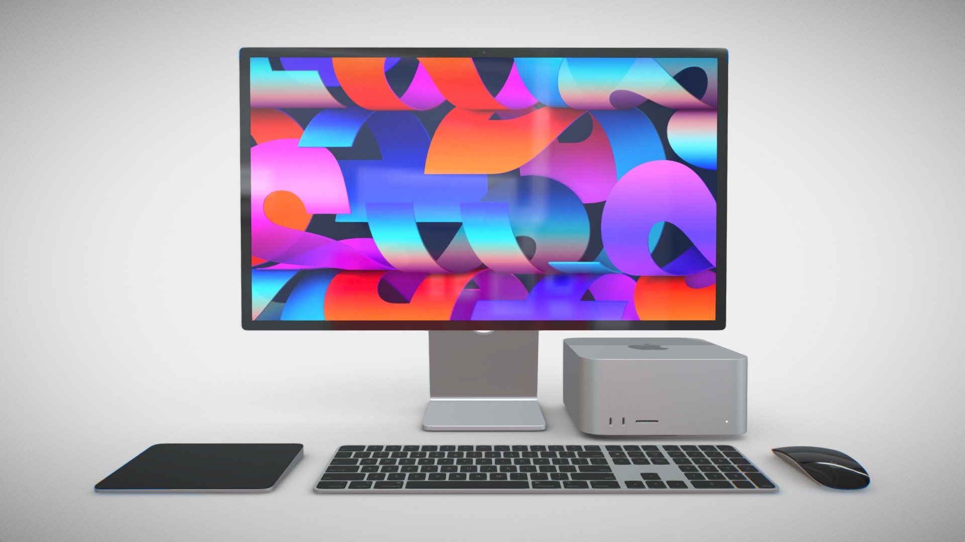 Apple Studio Display and Mac studio full set.

This set:




1 file obj standard

1 file 3ds Max 2013 vray material

1 file 3ds Max 2013 corona material

1 file of 3Ds

1 file cinema 4d standard.

1 file blender.

Topology of geometry:




forms and proportions of The 3D model

the geometry of the model was created very neatly

there are no many-sided polygons

detailed enough for close-up renders

the model optimized for turbosmooth modifier

Not collapsed the turbosmooth modified

apply the Smooth modifier with a parameter to get the desired level of detail

Materials and Textures:




3ds max files included Vray-Shaders

3ds max files included Corona-Shaders

file blender full set of materials

file cinema 4d full set of materials

all texture paths are cleared

Organization of scene:




to all objects and materials

real world size (system units - mm)

coordinates of location of the model in space (x0, y0, z0)

does not contain extraneous or hidden objects (lights, cameras, shapes etc.)
 - Apple Studio Display and Mac studio full set - Buy Royalty Free 3D model by madMIX 3d model