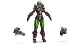 Cartoon Sci-Fi Cyborg Drone Sniper Soldier trooper, armour, armored, drone, stormtrooper, soldier, blaster, people, future, invader, predator, explorer, protection, scout, raider, carbon, cyborg, android, galaxy, alien, sniper, woman, comicbook, modification, spacesuit, attacker, latex, ciborg, cartooncharacter, researcher, military-equipment, bosscharacter, employee, weapon, character, cartoon, lowpoly, helmet, human, "robot", "steel", "spacesuiter"