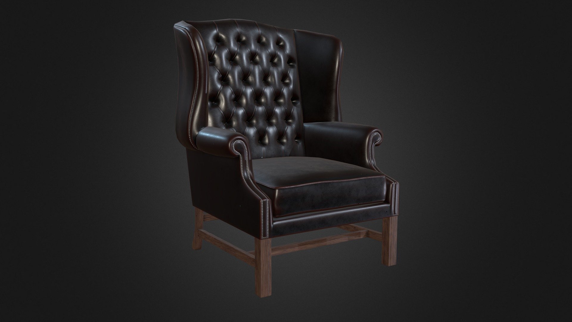 Winston Leder low poly dark version

Single texture 2048 x 2048 px

1996 tris

Blender + xNormal + Substance Painter + Marmoset Toolbag 2
 - Winston low poly armchair Ver.1 - 3D model by L_Krajewski 3d model
