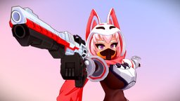 [VTuber] Kiyomi Hoshi: MAGNUM Boost [Commish] mom, mommy, rider, midpoly, woman, outline, magnum, boost, kamenrider, kamen, vrchat, anime3d, animestyle, vrchat_avatar, vtuber, substancepainter, weapon, girl, blender, blender3d, zbrush, textured, anime, vtubermodel, vtuber-commission, kamenrider3d, magnumboost