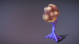 Gross Alien Egg Sack from Space, Sci-Fi Planet plant, asteroid, planet, gross, egg, extraterrestrial, alien, nature, moving, flesh, pulsating, veins, creature, space, eggsack