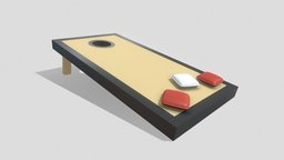 Cornhole Game wooden, games, toy, other, board, sports, bag, party, outdoor, hole, hobby, corn, tailgate, skill, stained, throw, recreation, beanbag, toss, game, wood, sport, cornhole, noai