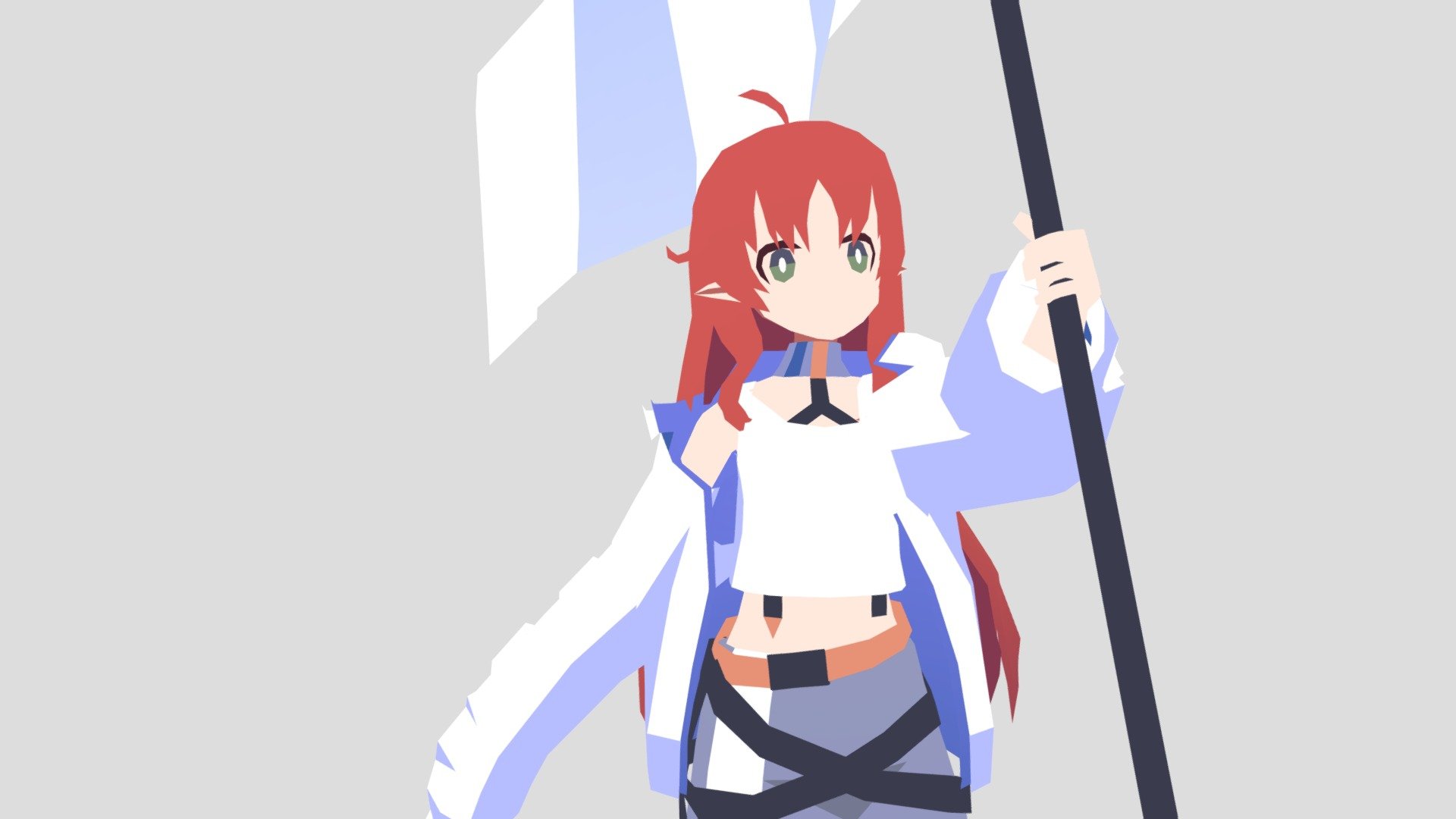lowpoly myrtle from arknights - Arknights - Myrtle - 3D model by armthelolis (@neatzill) 3d model
