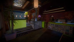 Little Latin Bar bar, music, nostalgic, chill, cuba, latin, 3d, 3dmax