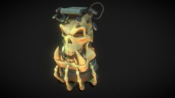 Skull Bomb grenade, leagueoflegends, jinx, arcane, mouser, arcane-jinx