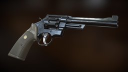 Revolver revolver, 3dsmax, pbr, gameart, substance-painter, zbrush