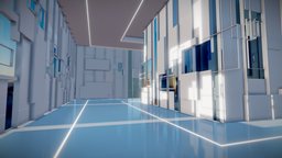 Gallery Interior 6007 room, vr, exhibition, hall, gallery, arena, showroom, futuristic, interior, noai