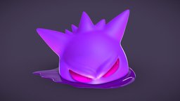 Gengar the spy portal, pokemon, nintendo, print, printable, gengar, 3dprint, blender, ghost, anime, halloween