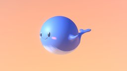 Cute Whale cute, whale, animal, anime