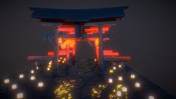 Japan Mini-pack 02 specular, diffuse, lantern, lights, lod, japan, videogame, prop, realtime, pack, obj, torii, dirty, 4k, fbx, kyoto, gloss, tori, game-asset, glossiness, props-assets, 4ktextures, santuary, render, low-poly, asset, 3dsmax, pbr, lowpoly, gameart, wood, modular, temple