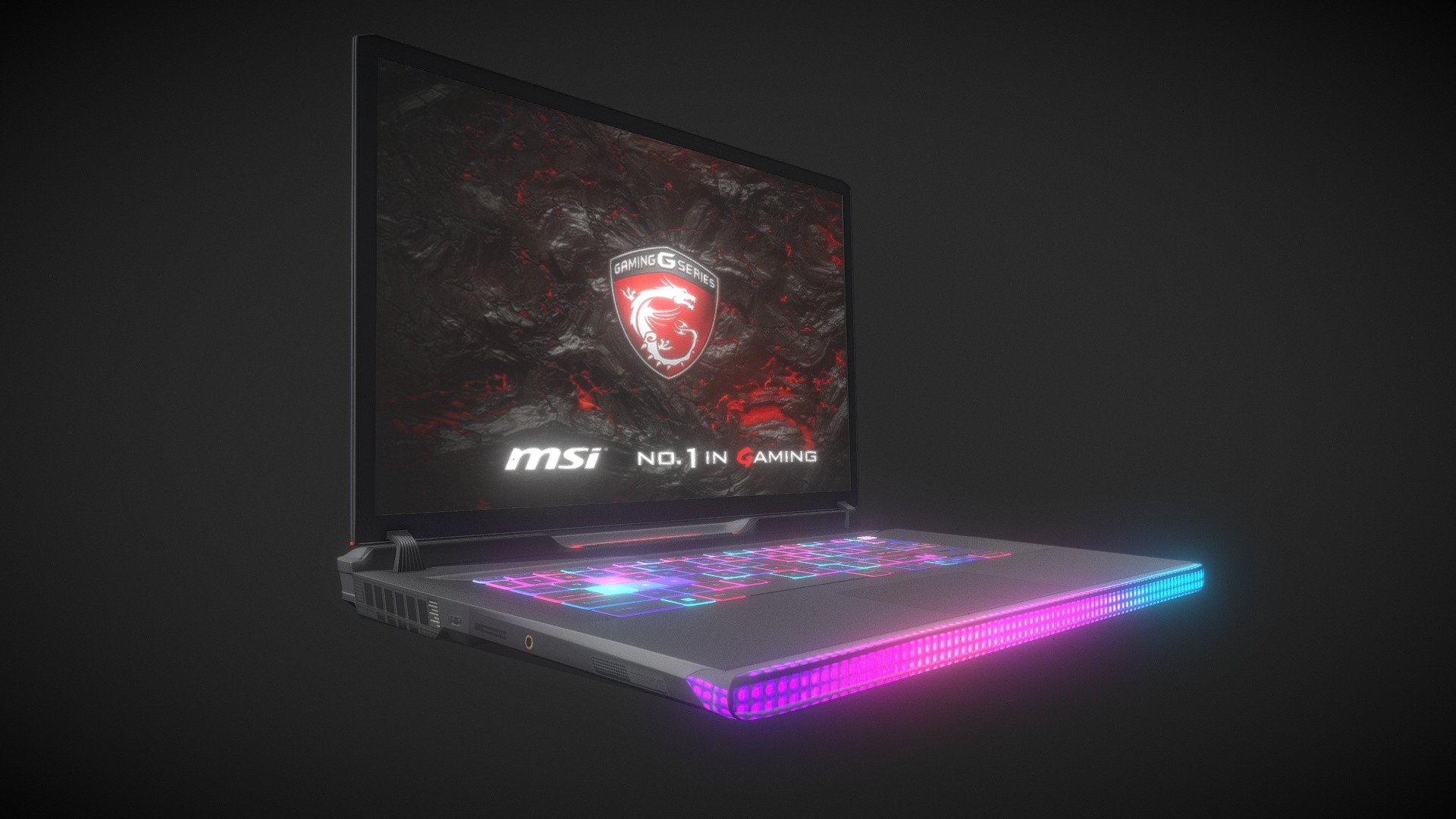 MSI Raider GE78HX gaming leptop Material created in Autodesk Maya textures in 3D Painter and Blender These props can be used for gaming or movies What is UV mapping done in this it will be easy for you to apply textures - MSI Raider GE78HX - Buy Royalty Free 3D model by Sujit mishra (@sujitanshumishra) 3d model