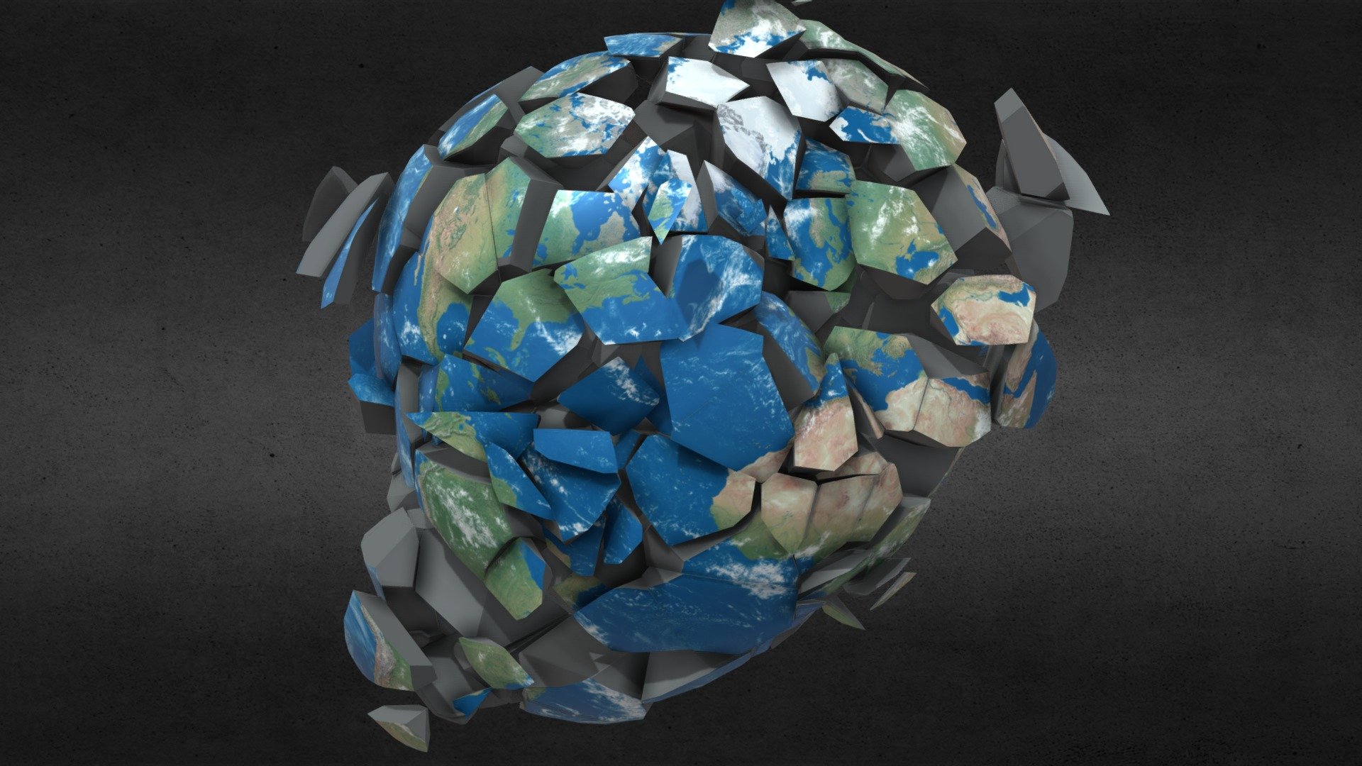 Earth destroying explosion - Earth destroying explosion - Buy Royalty Free 3D model by endike 3d model