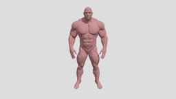 base mesh bodybuilder anatomy, ztl, bodybuilder, anatomy-reference, anatomy-human, fbx-mesh, zbrush, human, male, bodybuilderanatomy