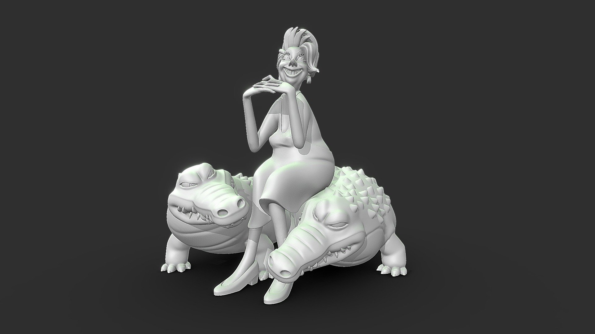 Madame Medusa is the main antagonist of Disney's 1977 animated feature film, The Rescuers. She is the proprietor of a seedy pawn shop in New York City 3d model