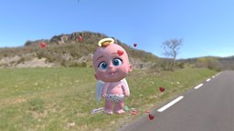 3D model Angel Cupid style, fashion, ukraine, charecter, 3d, model, creature, animation, kyev