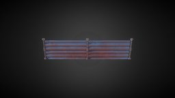 Metal Fence fence, post-apocalyptic, junk, junkyard, metal